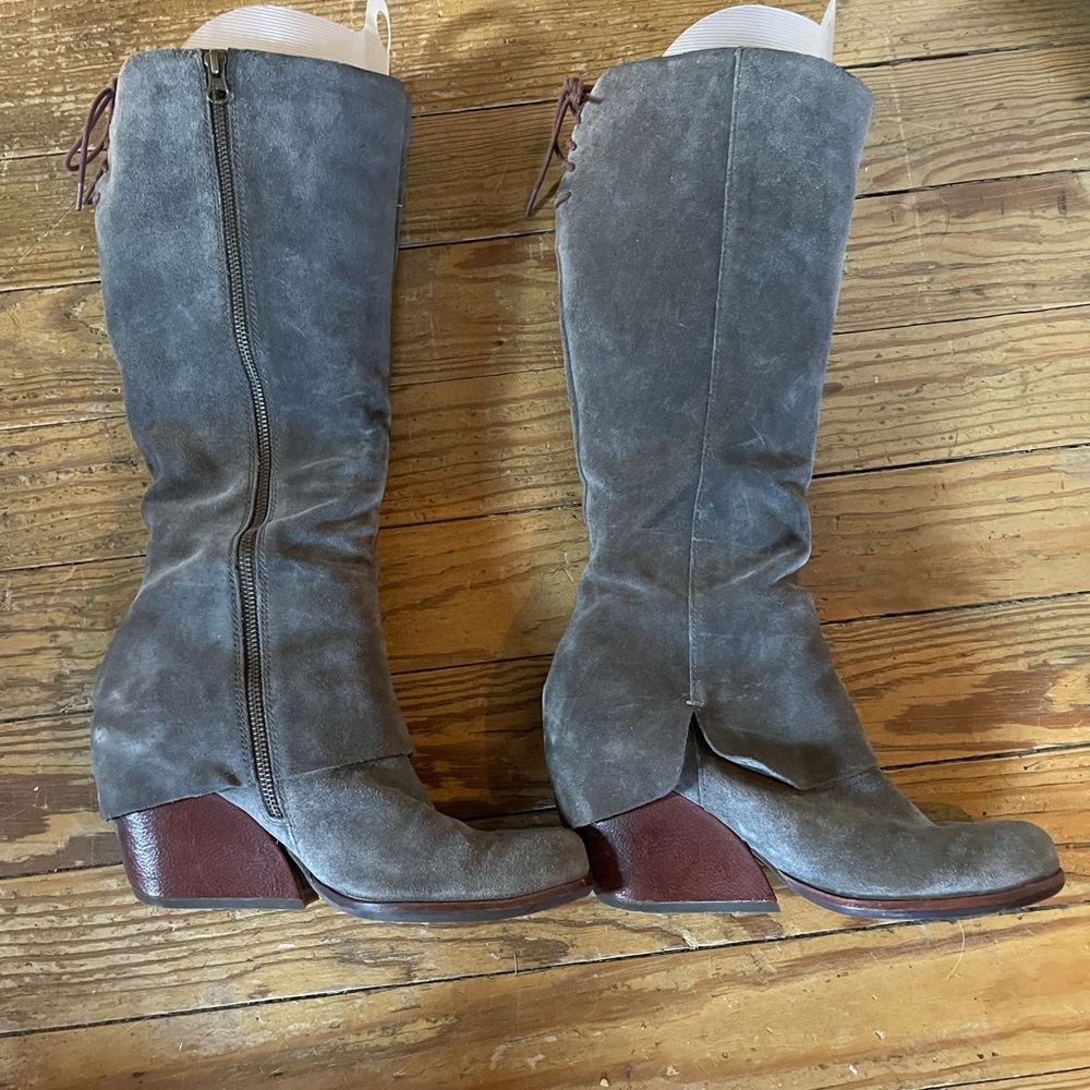 Korkease tall wedge boots